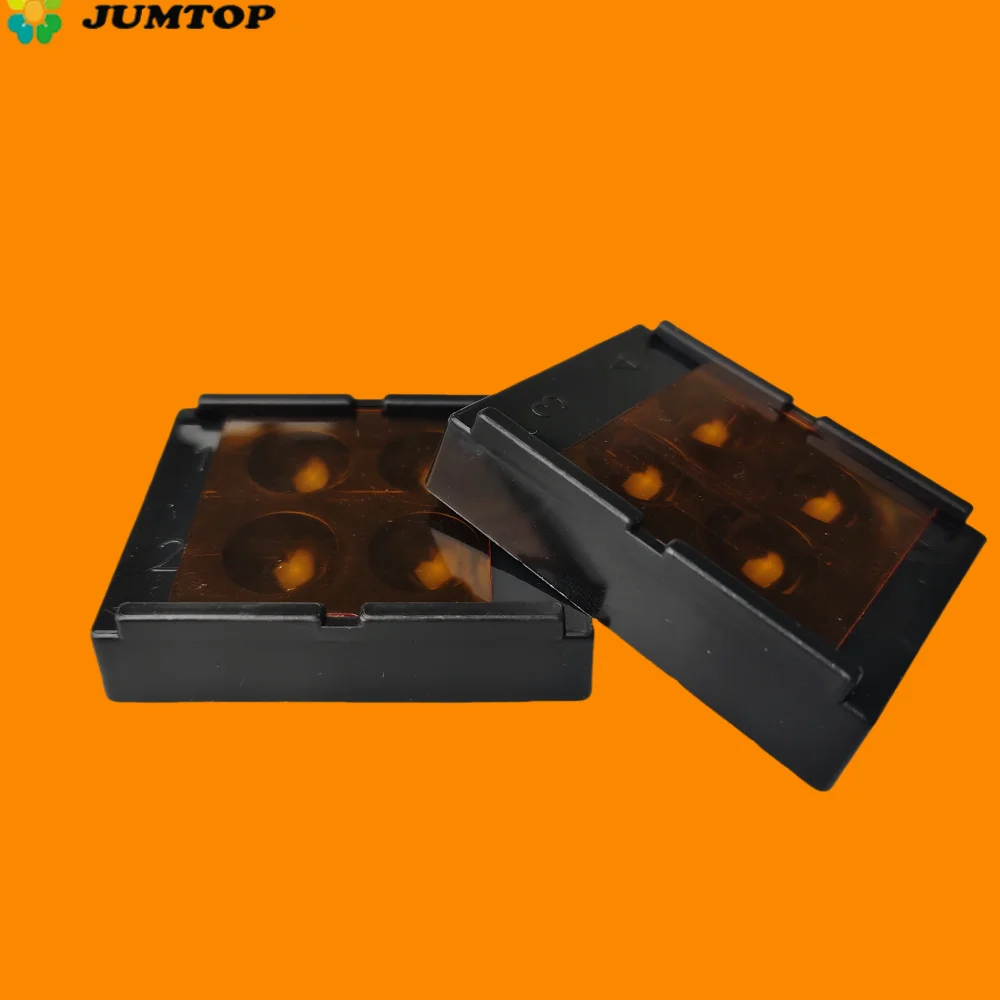 2pcs Dental Shading Light Box Composite Resin Mixing Well Light-proof Storage Hading Color Toning Case Dentist Material