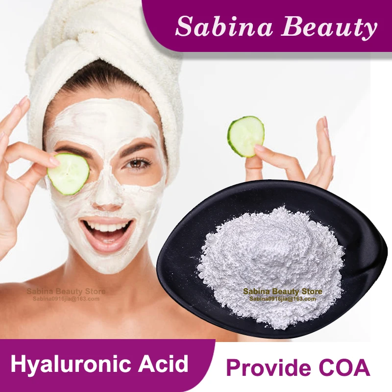 High Quality 99% Hyaluronic Acid Powder Cosmetic Grade, Anti Aging, Moisturizing Skin Whitening Cosmetic Raw Material