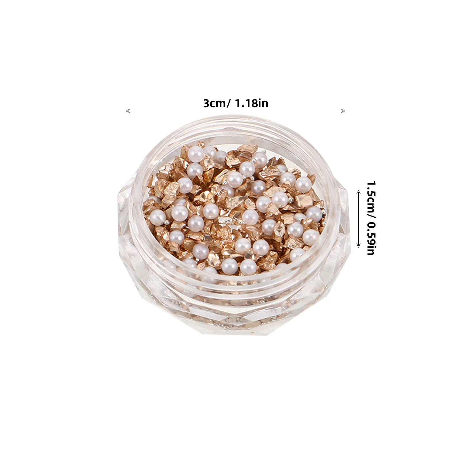 분쇄된 돌 라인스톤 3D 미니 진주 네일 아트 보석 불규칙한 모양 금색 은색 분홍색 무지개빛 색조 DIY 공예 액세서리