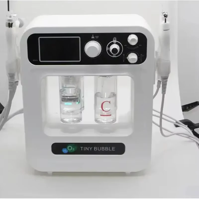 ホット販売多機能 4 で 1 高品質 H2O2 ハイドロダーマブレーションフェイシャルピールマシンスパ/ディープクリーニング酸素バブル