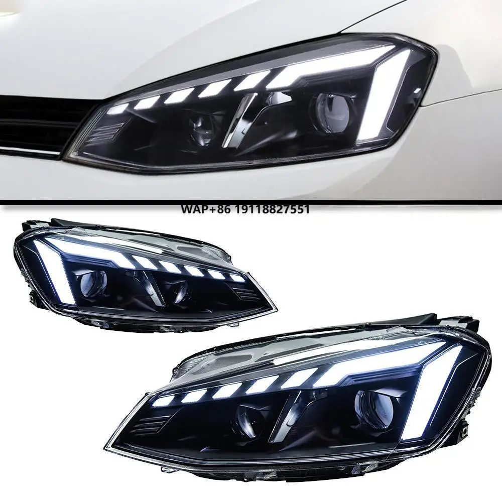 

Car Lights for VW Golf 7 LED Headlight Projector Audi-Design Animation DRL Head Lamp Dynamic Signal Automotive Accessories