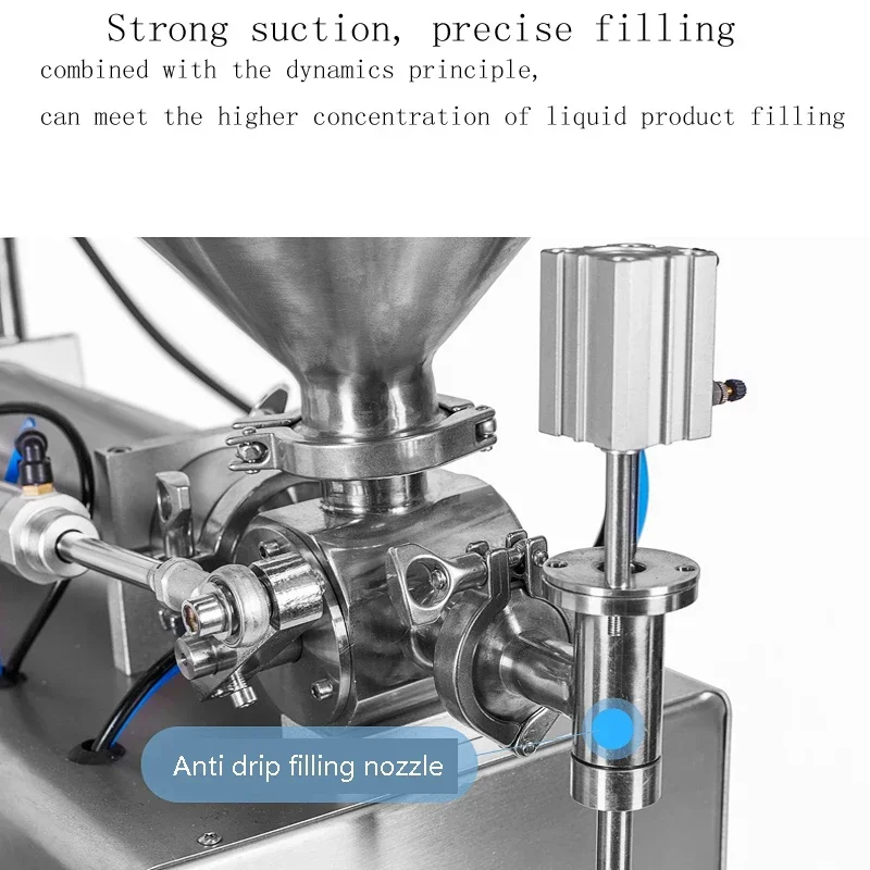 PBOBP Semi-automatic Jam Cream Filling Machine, Mixing Funnel Heating Filling Machine