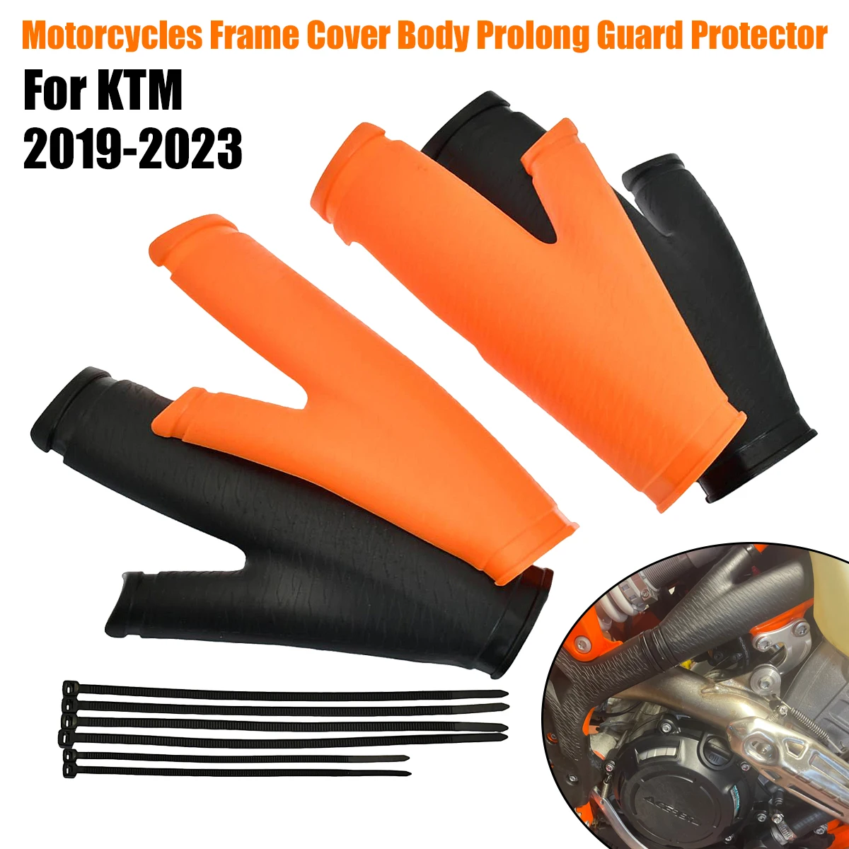 

Motorcycle Plastic Frame Cover Guards Protector For KTM SX SXF XC XCF EXC EXCF 125 150 250 300 350 450 500 2019-2022 Universal