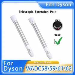 For Dyson V6\DC62\58\59\61Extension Rod Telescopic Straight Pipe Release Handheld Wand Tube Pipe Bar Replacement Accessories