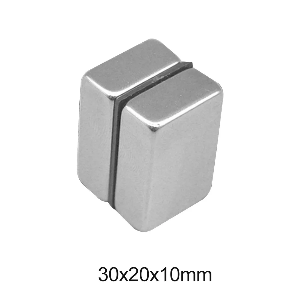 30x20x10 mm Strong Block Magnet 30mm x 20mm x 10 mm Sheet Magnet 30*20*10 mm For Home Refrigerators, Offices DIY