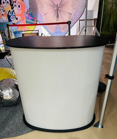 Reception Desk,Meris PT-02 Pop-up Exhibition Area Portable Promotion Desk Booth Counter Display With Customized Features