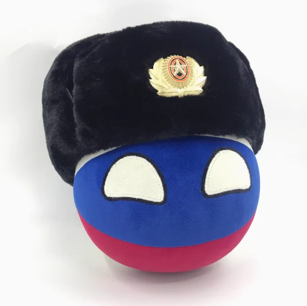 Countryballs pluche pop VS Rusland Frankrijk UK Verenigde Staten Koninkrijk Sovjet-Unie Country Ball Polandball gevuld kussen speelgoed cadeau