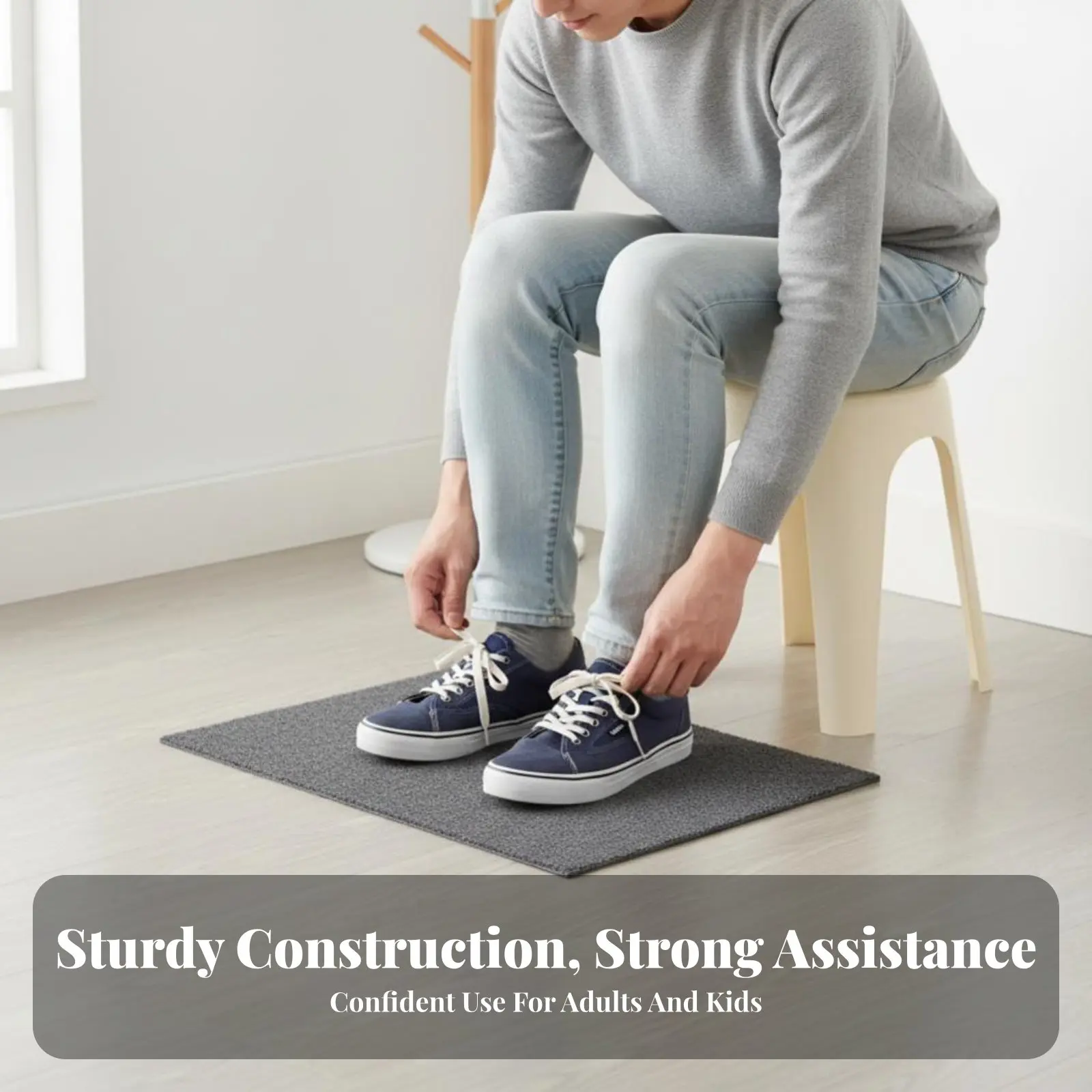 積み重ね可能な丸型スツール、厚みのあるデザイン、背もたれのない椅子、頑丈な構造、住宅所有者、学生、キッチン、バスルーム向け