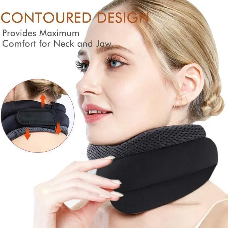 Adjustable Neck Brace Support for Neck Spinal Pain Relief Breathable Sponge Cervical Collar Soft Spinal Support Neck Care