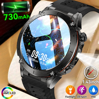 NEW For XIAOMI 1000MAH Super endurance SmartWatch Men 1.73 inch HD Screen Compass Bluetooth Call Waterproof Sport Smart Bracelet