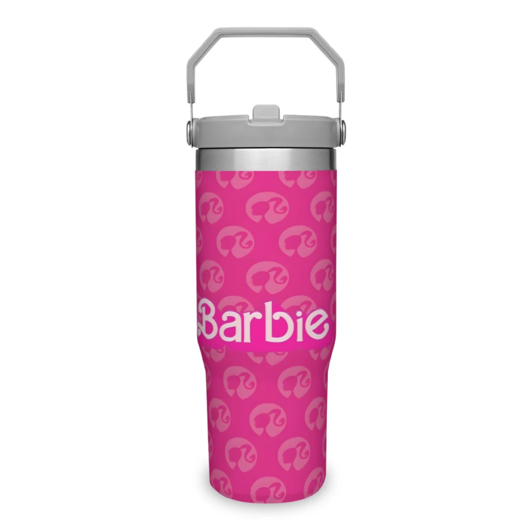 Portable Car Cup Barbie Stainless Steel 304 Tumbler Water Bottle 30oz/900ml