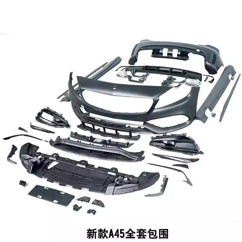 

Applicable to Mercedes-Benz A-Class modified a45 headlights surrounded by Mercedes-Benz w176a200a45amg front bar rear bar rear t