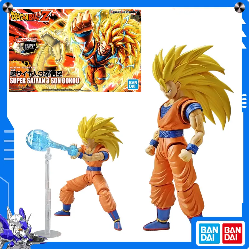 

Original Bandai Super Saiyan 3 Son Goku (Renewal Ver.) Figure-rise Standard Anime Action Figure Assembly Model Collect Ornament