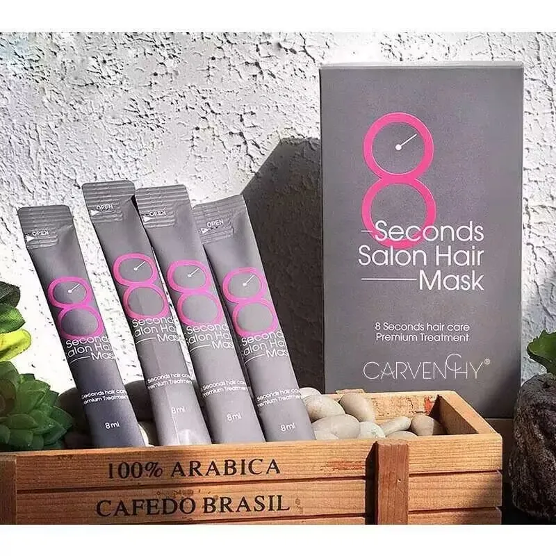 

8-секундная салонная маска для волос Уход за волосами Премиум-лечение Кератиновая маска для волос Восстанавливающая эссенция Мягкий увлажняющий крем Легко носить с собой