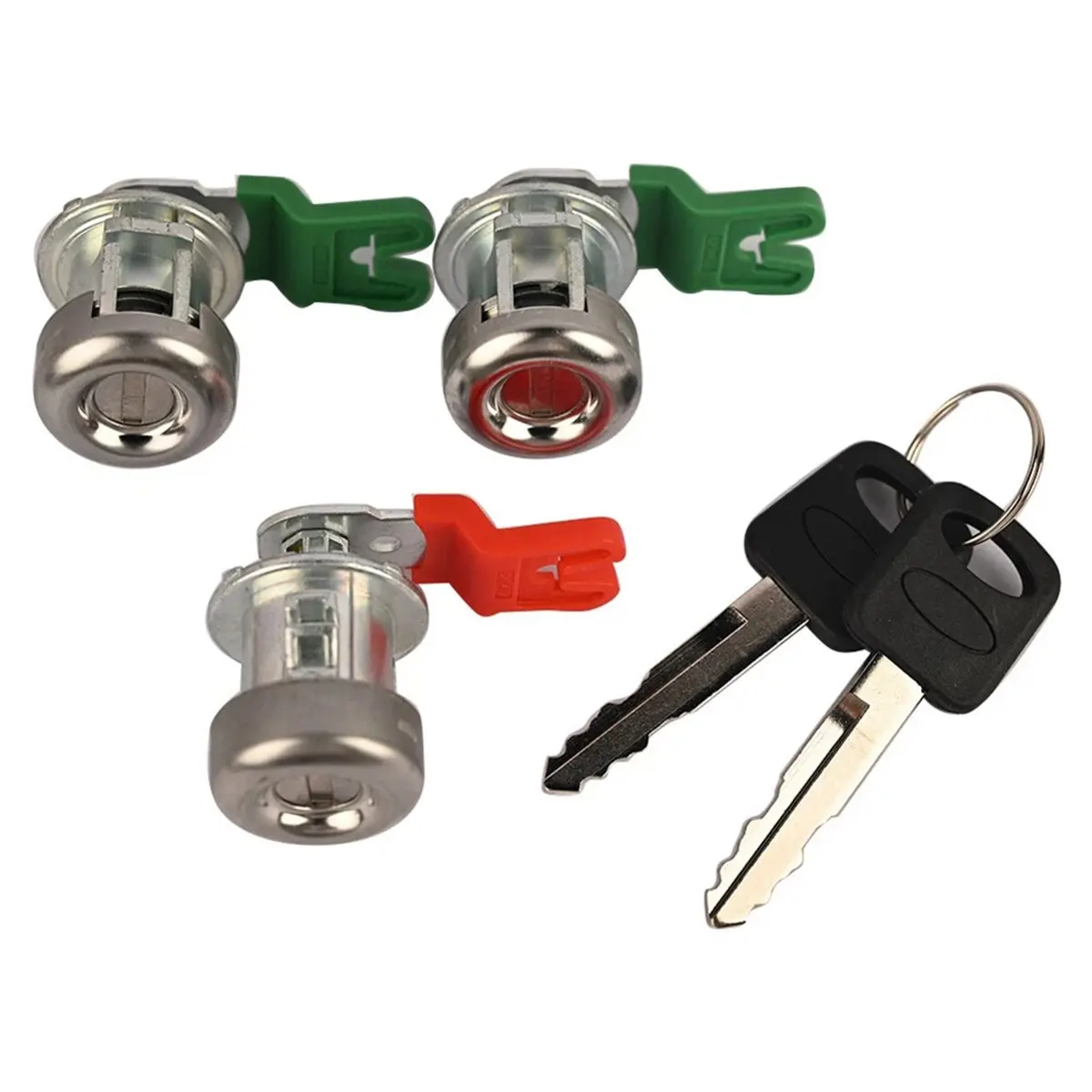 B09A  & Ignition Door Lock Cylinder Set for 1998-2007 LC6177, DL588, 322347, 707624