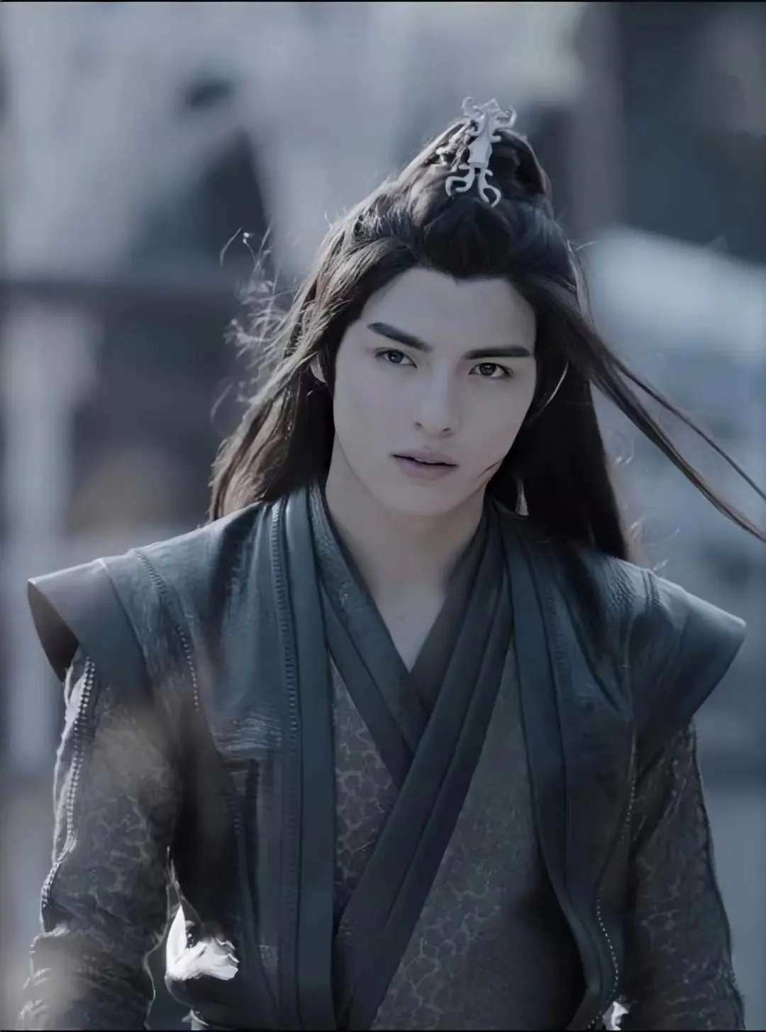 The Drama Untamed Chen Qing Ling Actor Xue Yang mismo diseño, disfraz de hombre espadachín negro, Hanfu de Cosplay