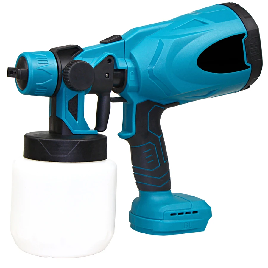 2023 Electric Cordless Spray Gun High Power Electric Paint Sprayer 4200RPM Home DIY Easy Spraying 800 ML For Makita 18V Battery