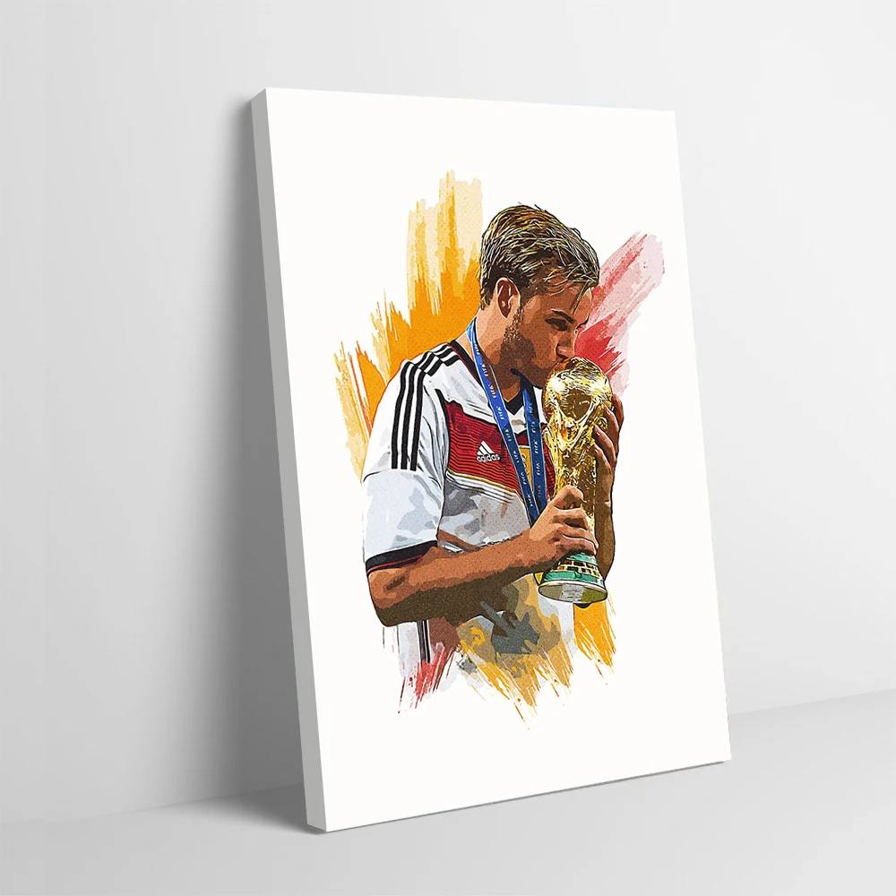 

Mario Gotze Germany Poster Customizable Printed Canvas Painting Wall Art Gift for Living Room Decorations Interior Decoration