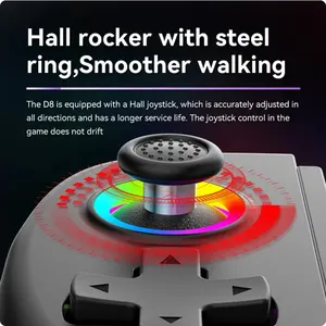 Telescopic Gamepad Controller, D8 Joystick Turbo, 6-Axis Gyro Vibration Wireles, Bluetooth 5.2, Android, iOS, PS3, PS4, switch, iPad 12 Main Sales Control PS4 Wireless - №12