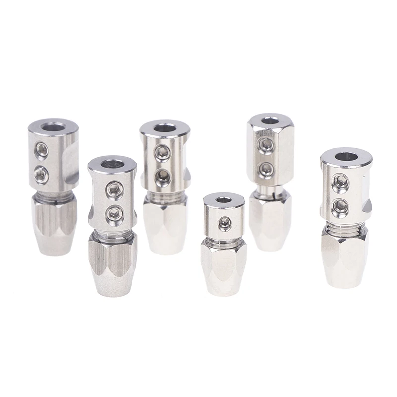 RC Electric Boat 3.18*4 4*4 5*4 5*4.76mm Flex Collet Coupler Metal Positive/ Reverse Flexible Coupling