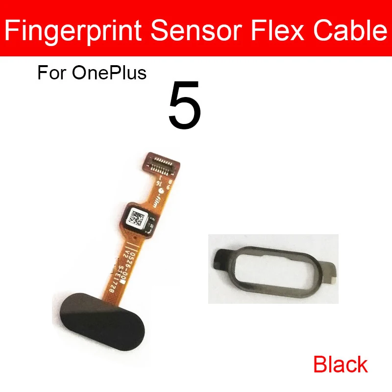Home Button Fingerprint Sensor Flex Cable With Frame Cover For Oneplus 5 1+5 Menu Touch Return Key Flex Ribbon Repair Parts