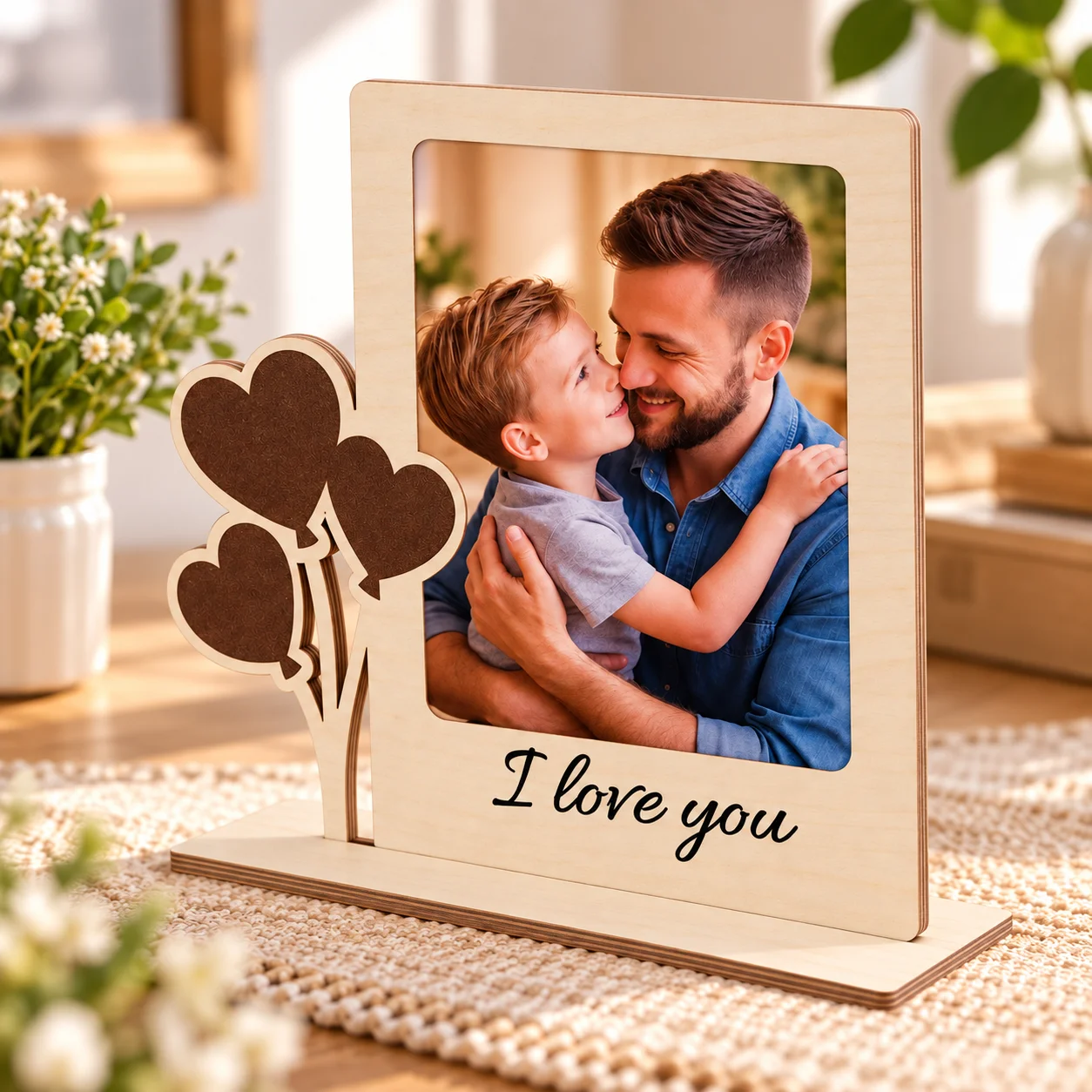 Picture Frame - 1PC Gepersonaliseerde Houten Fotolijst Aangepaste Afbeelding