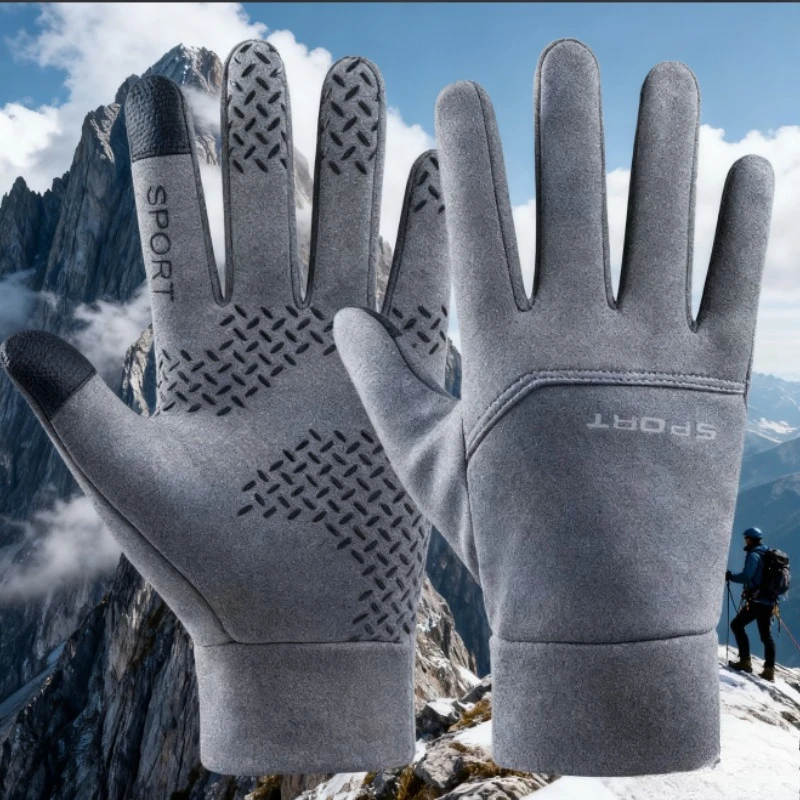 شاشة تعمل باللمس قفازات الشتاء الدافئة للرجال والنساء مقاوم للماء يندبروف ركوب الدراجات في الهواء الطلق الباردة والدليل على المضادة للانزلاق قفازات ركوب الخيل #1