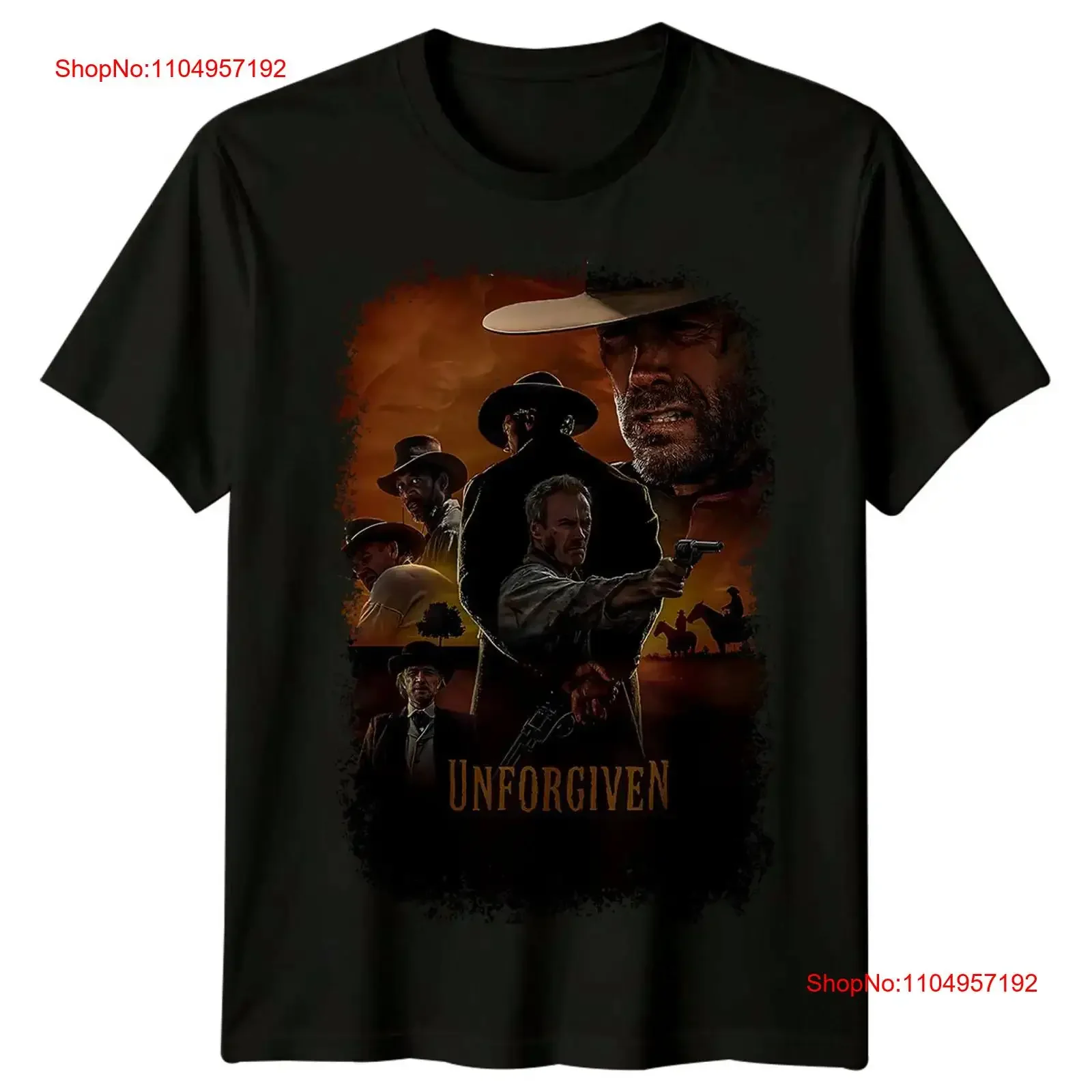 

Unforgiven 1992 Movie Poster Inspired T Shirt Retro vintage Washed Breathable Top For Everyday Wear fashion Unisex graphic