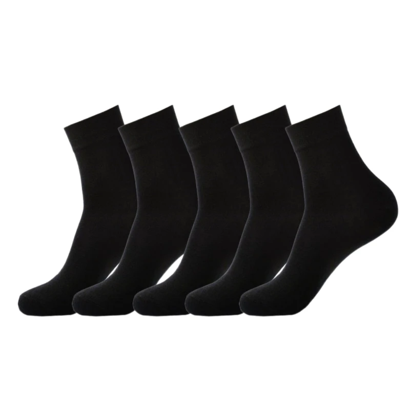 5/10 Pairs High Quality Men's Mid Tube Sock Sweat Absorption Soft Solid Colors Socks Calcetines Breathable Male Business Socks