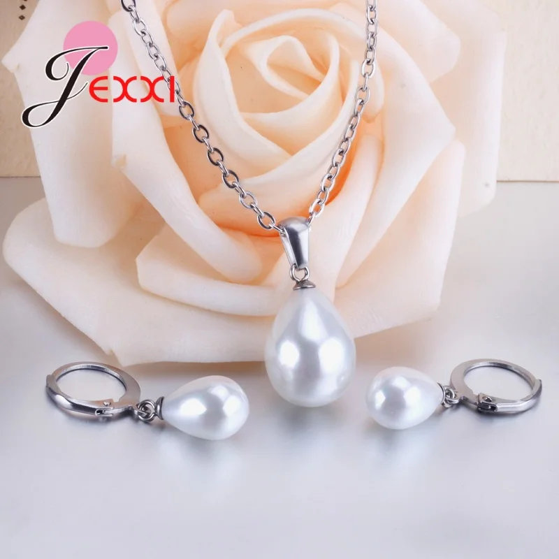 Ensembles de boucles d'oreilles en argent regardé 925 pour femmes et filles, colliers de la présidence, bijoux de mariage, dernières dimensions, mode