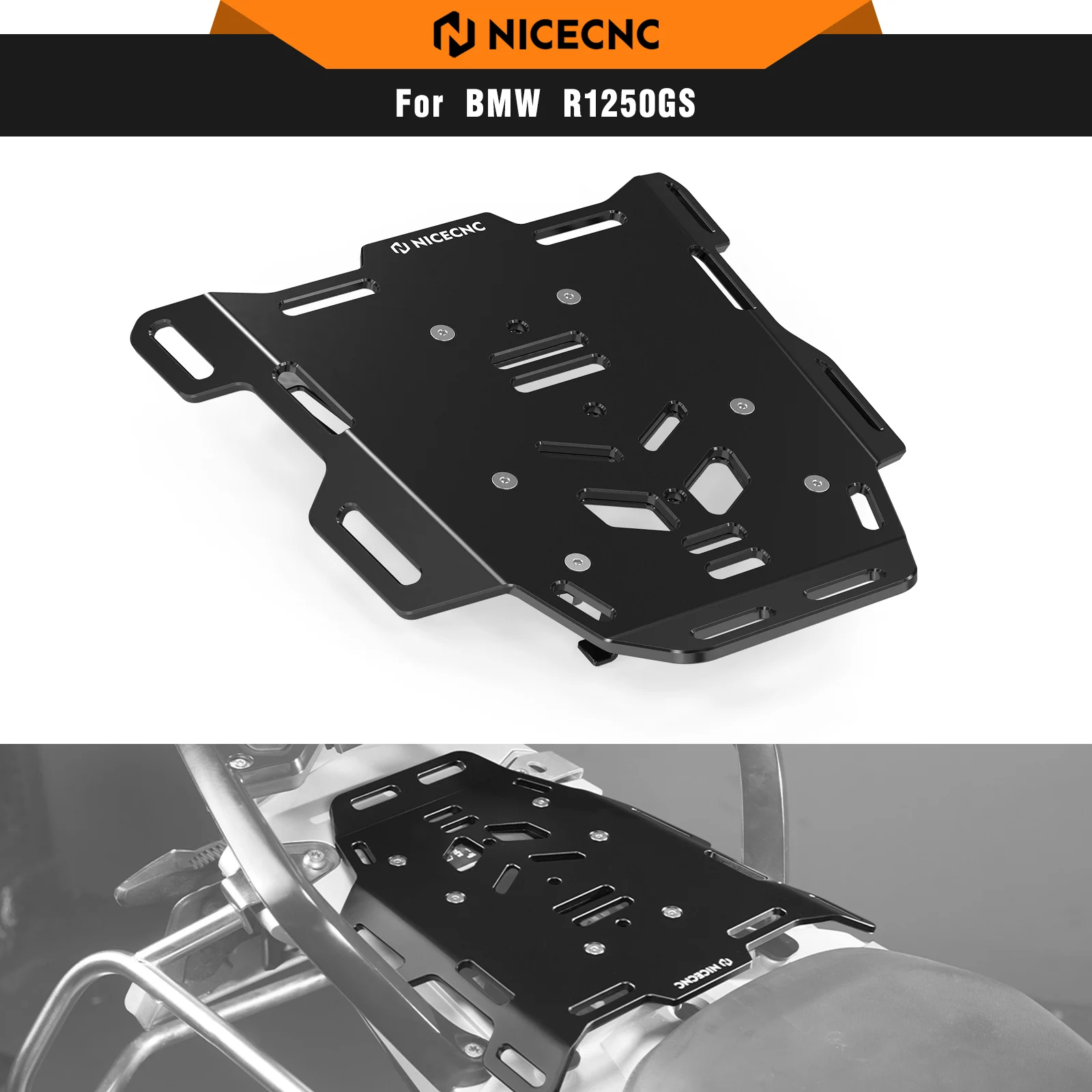 

For BMW R1250GS 2018-2023 NICECNC Motorcycle Rear Pillion Luggage Rack R1250GS Adventure 2018-2024 2023 2022 2021 2020 2019