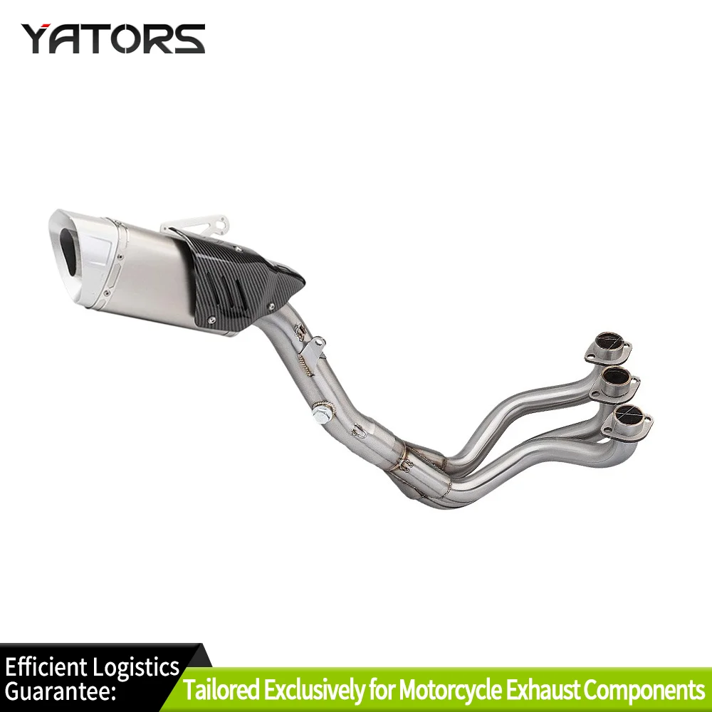 

Exhaust Systems For Yamaha MT-09 FZ09 XSR900 14-21 Exhaust Front Pipe Muffler Tips Whole System Exhausts Pipes