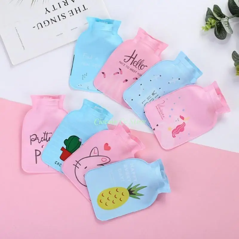 X90F Mini Warm Water Bag Cartoon Injection Single Layer Hot Water Bottle