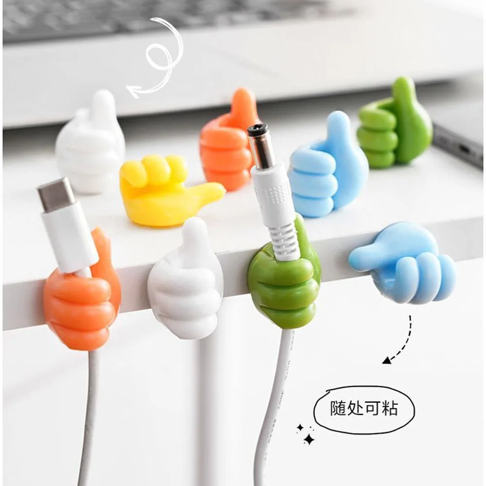 Thumb-hook Fixed Clip Multi-functional Wire Organizer Without Hole Drilling Wire Organizer Suitable For Storage And Organization
