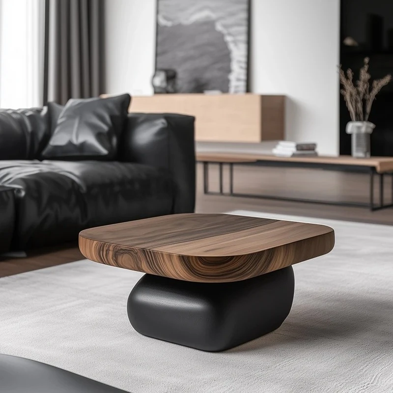 

Wabi Silent Wind Art Minimalist Coffee Table Small Apartment Home Living Room Design Sense Sofa Side Coffee Table
