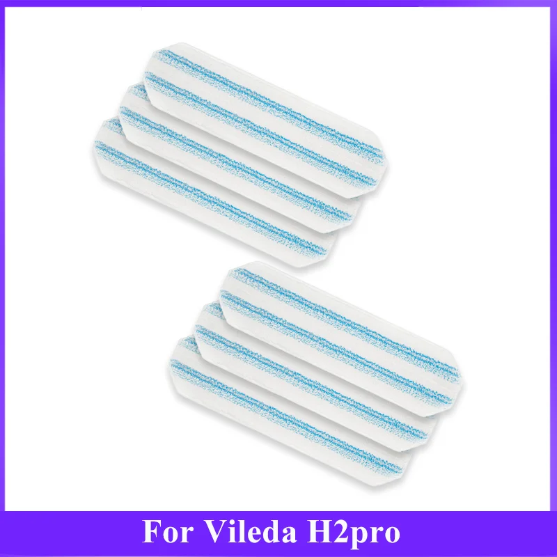 Pour Vileda H2pro Robot aspirateur vadrouille plate 2 pièces pièces de rechange essuyer vadrouille chiffons de maison chiffons de nettoyage de sol pièces accessoires
