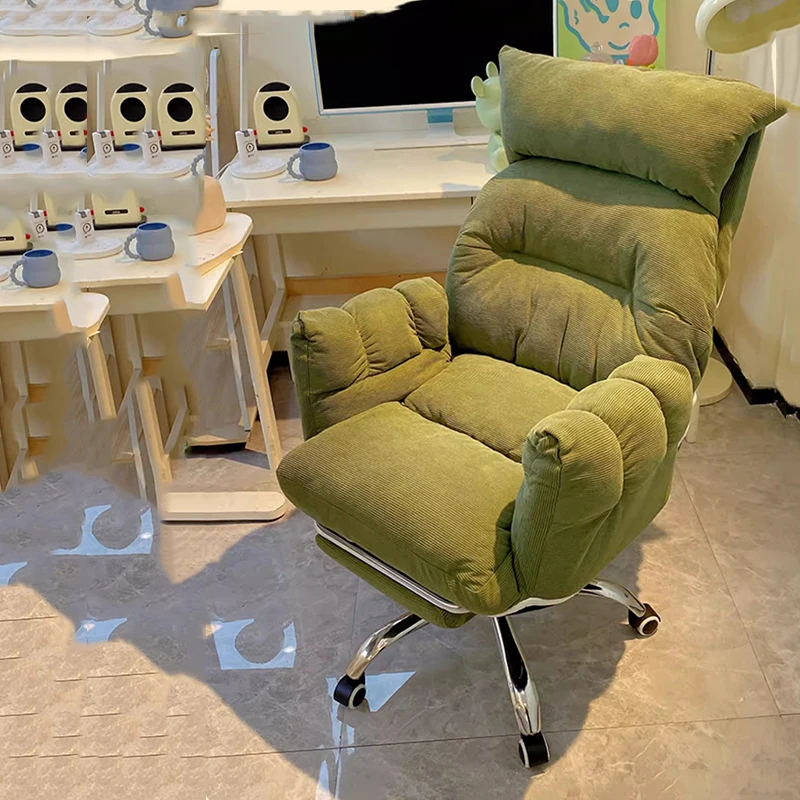 Conference Comfortable Office Chair Executive Lazy Cushion Rocking Office Chair Wheels Rolling Silla Oficina Trendy Furniture