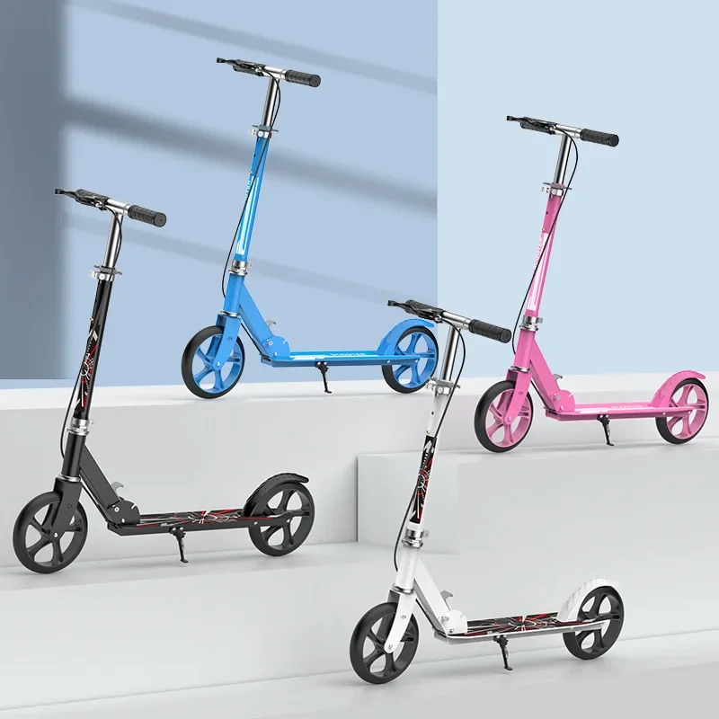 Children and Teens Adult Scooter Two-Wheel Two-Wheel Foldable City Work School Student One-Legged Scooter