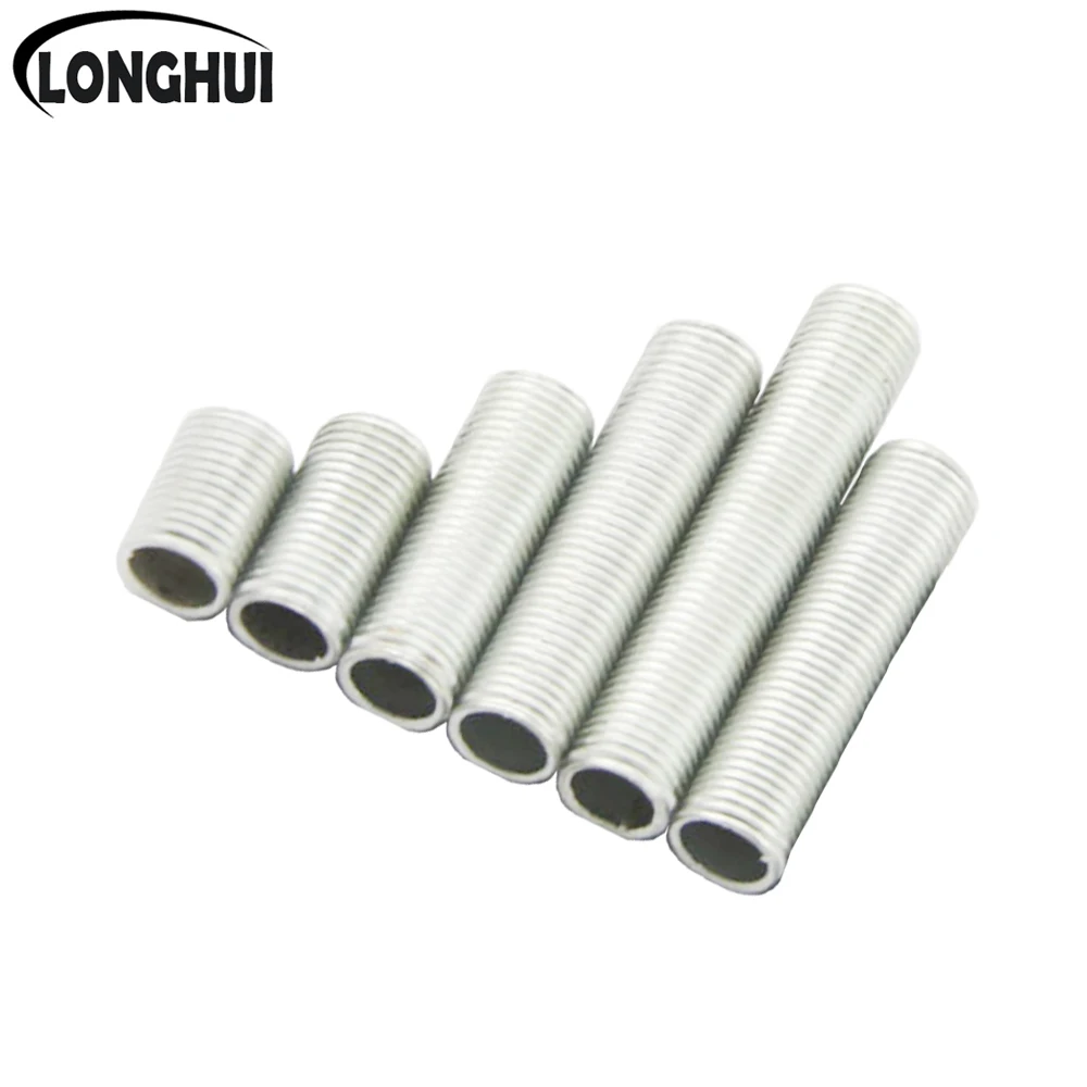 M8 M10 Lamp Screw Bolts Tooth Tube 8MM 10MM Diameter Zinc Alloy M8 M10 Male Thread Hollow Tubes Lighting Accessories