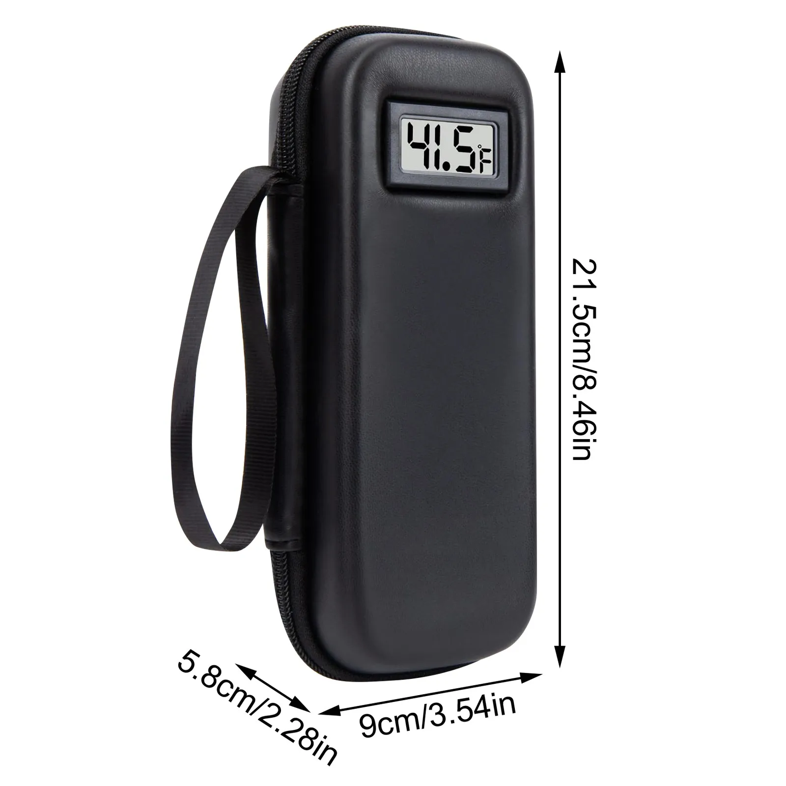 قابلة لإعادة الاستخدام الأنسولين برودة حقيبة سفر الأنسولين الطب المنظم حقيبة مع ميزان الحرارة مقاوم للماء الأنسولين حقيبة باردة لمرضى السكري