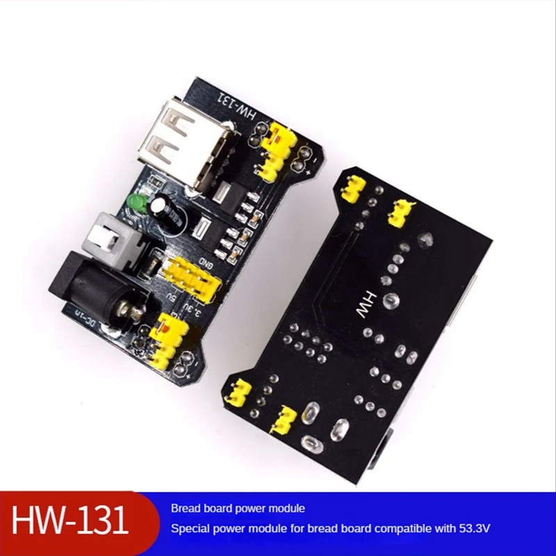 Módulo de Potência Dedicado Breadboard, DIY, Compatível, 5V, 3.3V, Solderless Pão Board, 1Pc