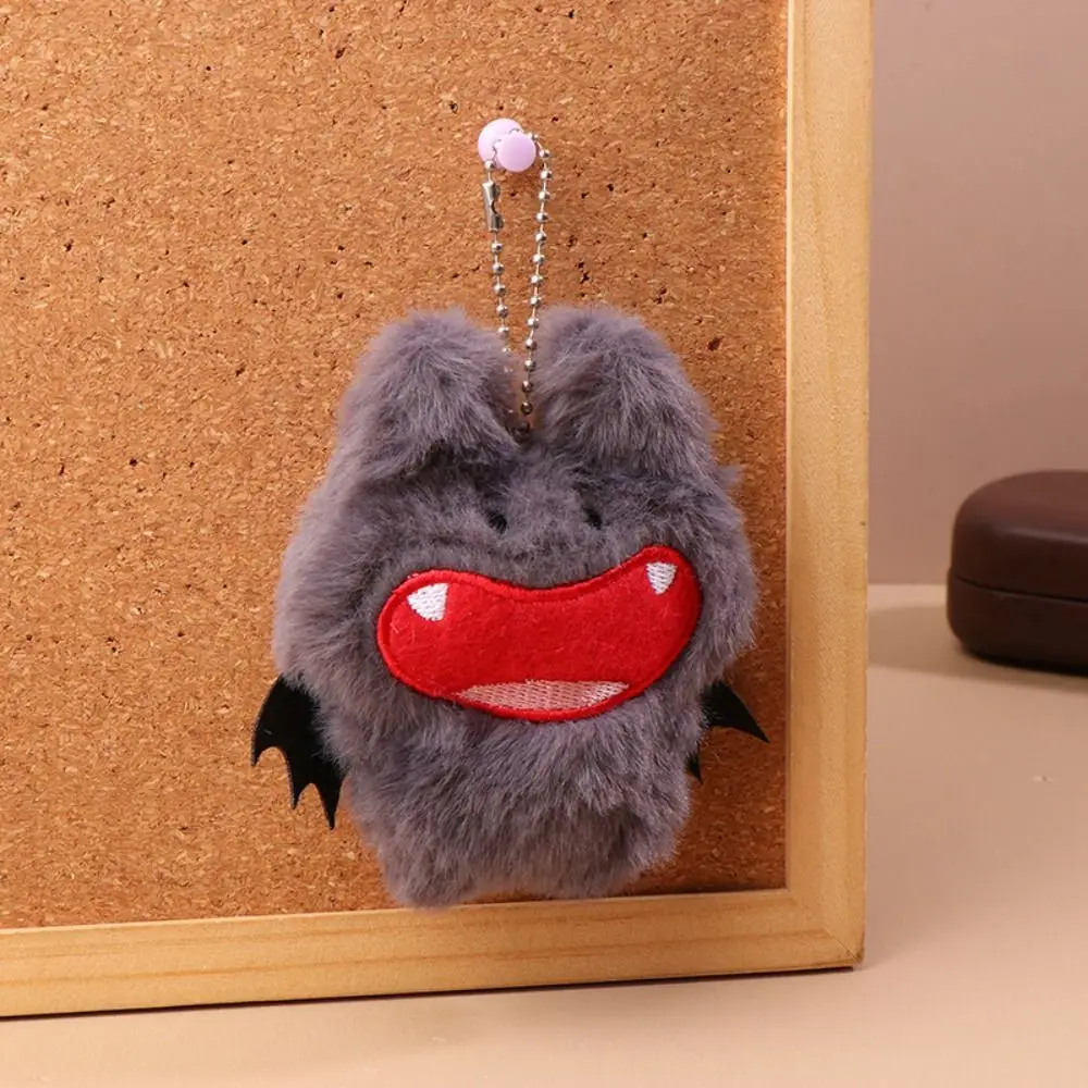 Halloween Stuffed Animal Bat Plush Keychain Little Demon Bag Charm Stuffed Bat Doll Ornament Cartoon Bat Pendant Bag Decor