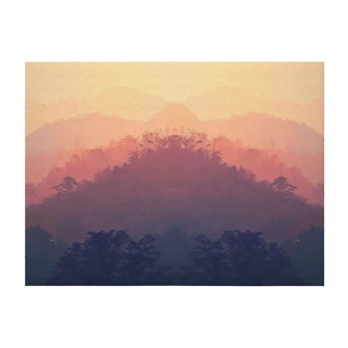 

Mountain Sunset Throw Blanket Soft Designers Hair Luxury Designer Blankets