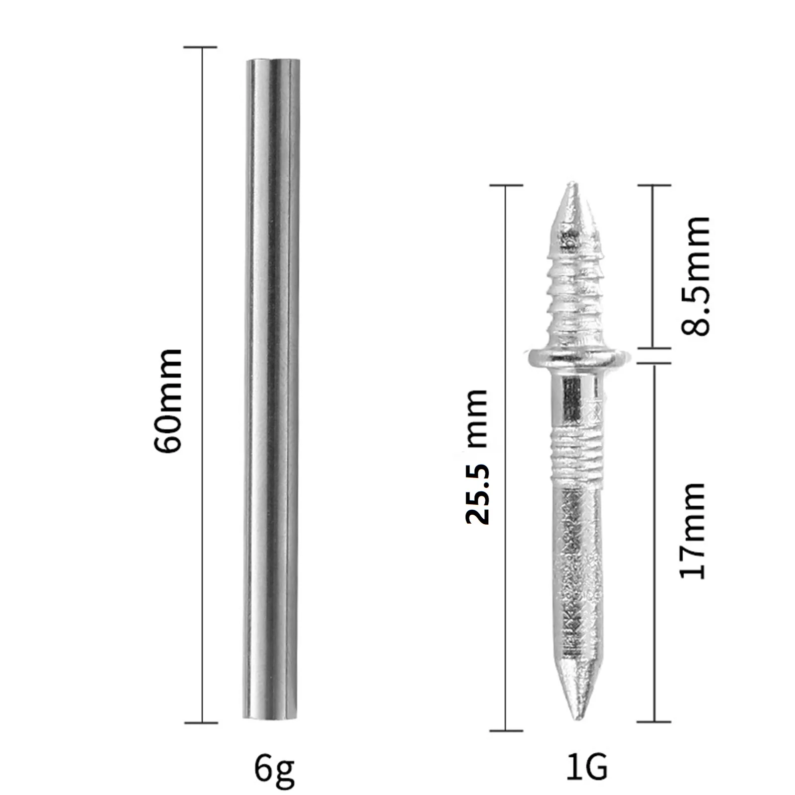 Double-Head Skirting Thread Seamless Nail Metal Skirting Line Without Marks Nail Rust-Proof No Trace Skirting Thread Screws Set