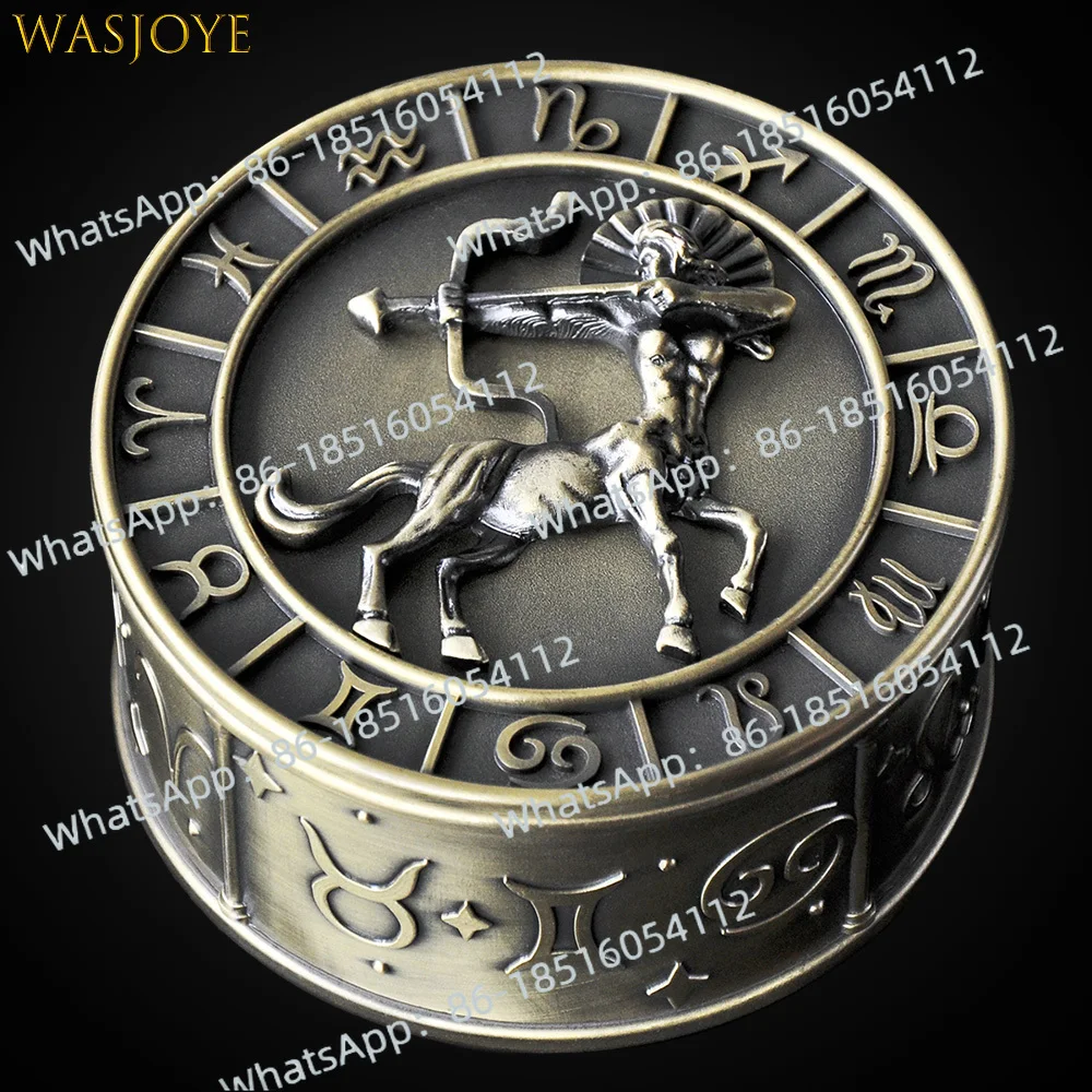 

Wasjoye двенадцать созвездий в стиле фэнтези, ретро шкатулка для драгоценностей, европейская принцесса, маленькая креативная шкатулка для хранения ювелирных изделий, подарок