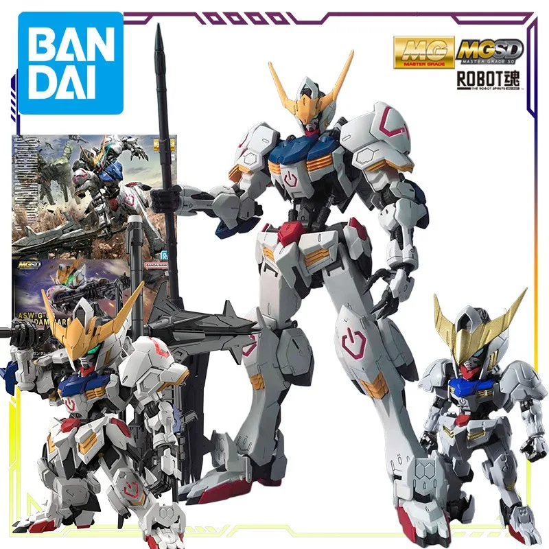 

BANDAI Original MGSD\MG\Robot Soul Series Gauda Babatos Anime Action Figure Assembly Model Toys Movable Model Gifts for Boys