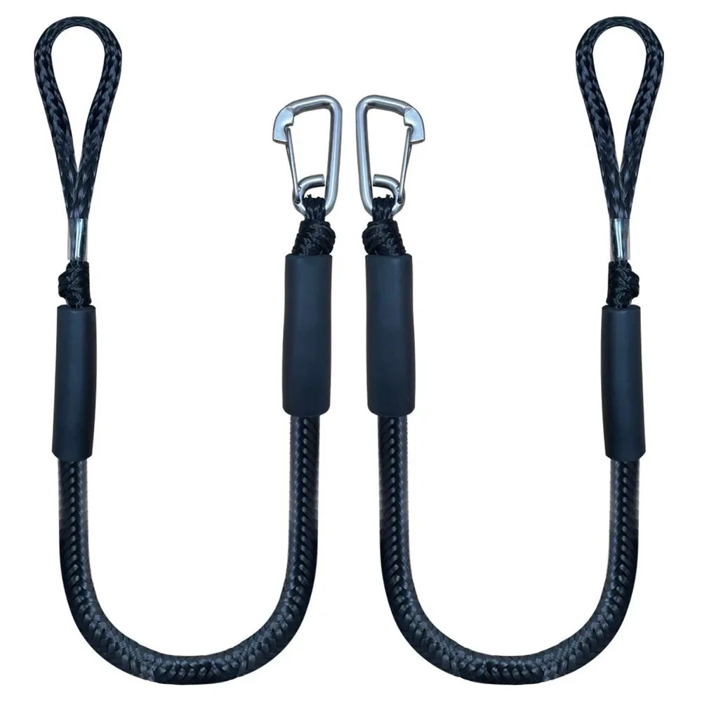 

1/2Pcs Boat Rope Dock Lines Dock Line Mooring Rope for Boat 4 Ft 2 Ropes Bungee Cord Dockline Boats Watercraft Kayak Accessories