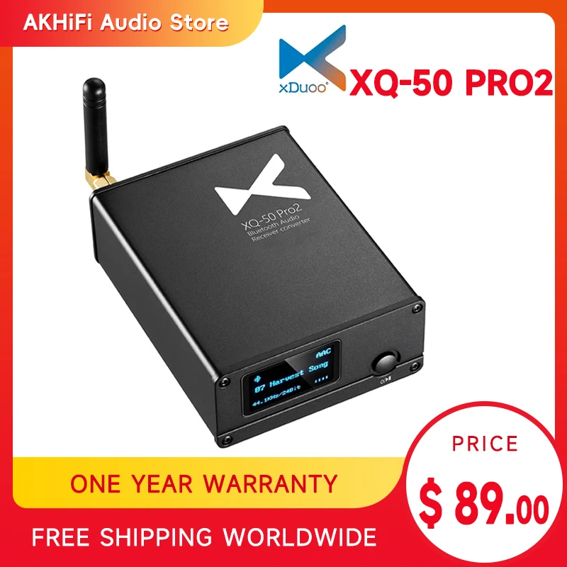 

XDUOO XQ-50 PRO2 /XQ-50S Bluetooth Audio Receiver Converter QCC5125 Buletooth 5.1 DAC XQ-50 pro support PC USB DAC XQ-50 PRO2