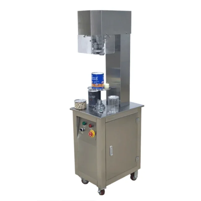 

Полуавтоматическая машина для запечатывания консервированных банок и консервов