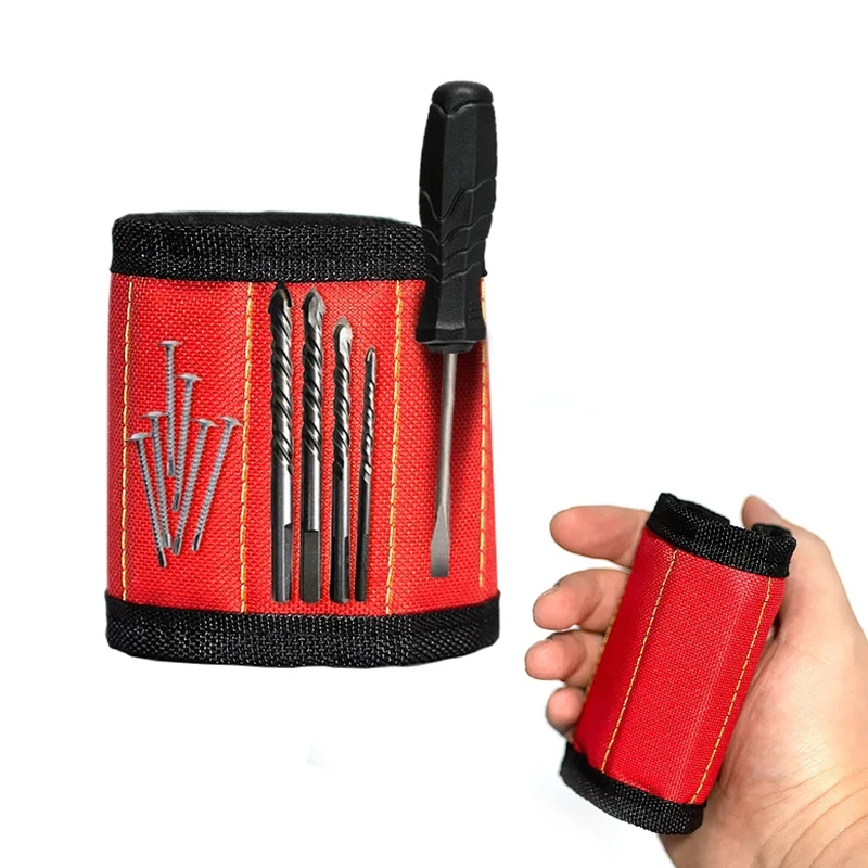 Crafts engyp6. 6. 6 borsa portautensili esagonale 1 pz cinturino da polso magnetico borsa portautensili borsa portautensili vite dado bullone Kit punta da trapano scatola portaoggetti
